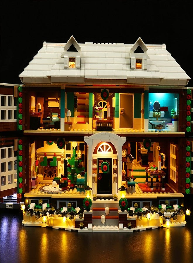 إضاءة LED من BrickBling متوافقة مع مجموعة بناء Lego Home Alone 21330، إصدار صوتي متوافق مع Lego 21330، تشغيل الموسيقى (النموذج غير متضمن) - Image 4